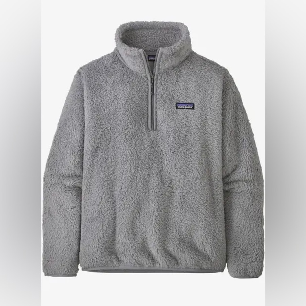 Patagonia Women’s Los Gatos 1/4 Zip Fleece Pullover Size XL Salt Gray - Picture 2 of 6
